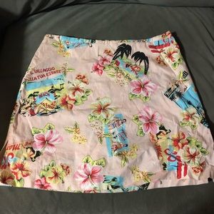 Tropical Print Stretch Skort
